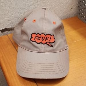FCUK! Thoughts grey adjustable strap baseball hat